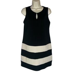 Ya Las Angelas black and cream sleeveless dress size M